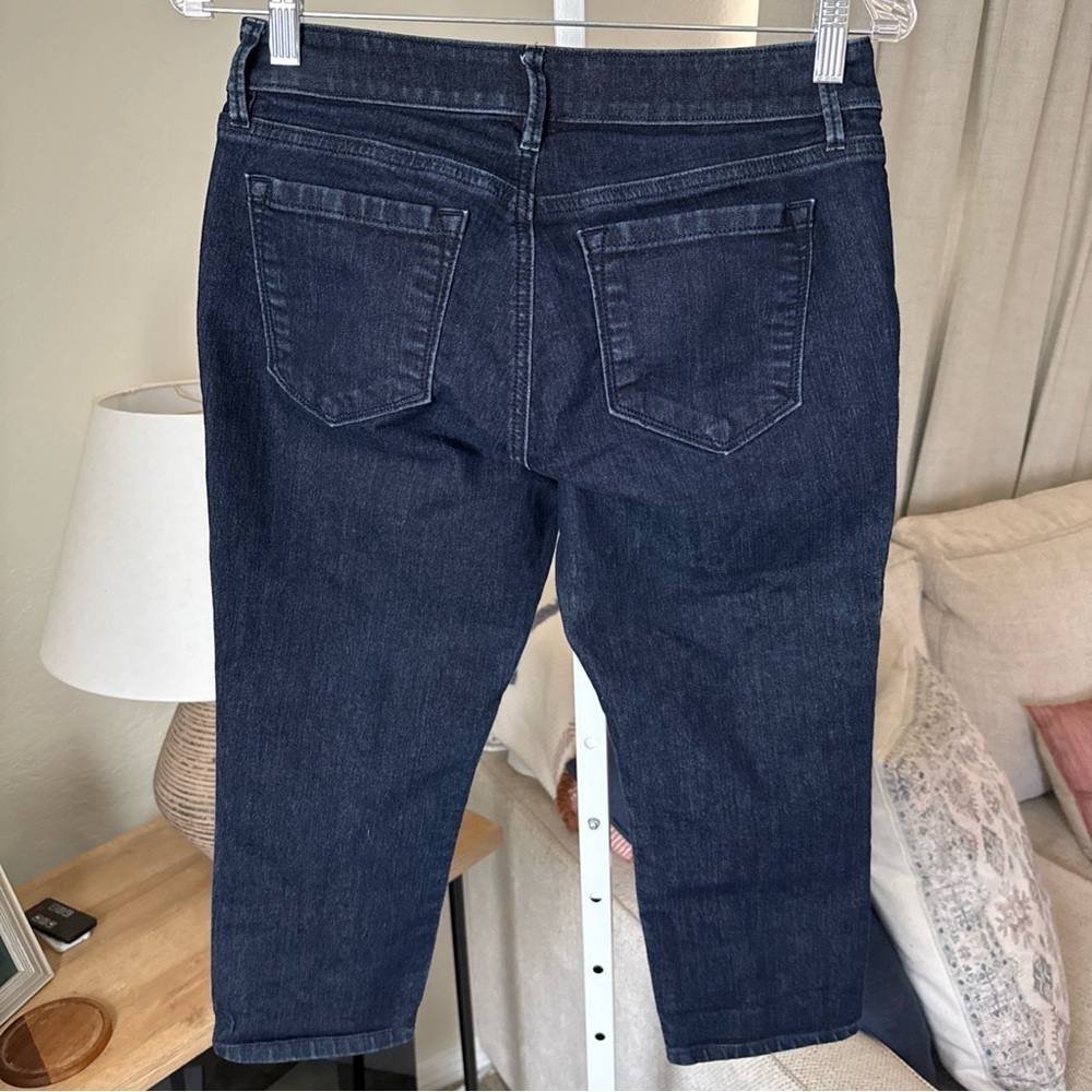 Ann Taylor LOFT Womens Curvy Crop Blue Jeans Size 4P/27 - Picture 4 of 8